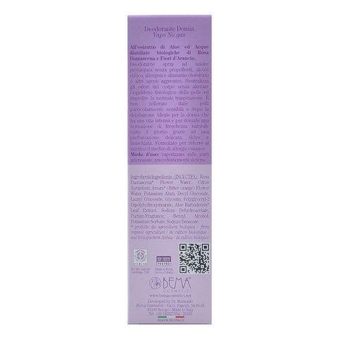 Deodorant Ipnose fara aluminiu pentru femei, cu pulverizator, Bema, bio, 100 ml