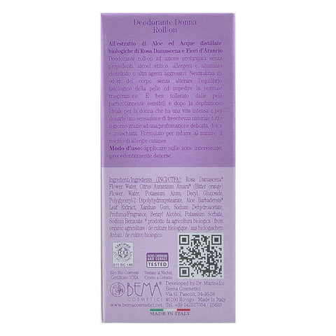 Deodorant Ipnose fara aluminiu pentru femei, cu roll-on, Bema, bio, 50 ml