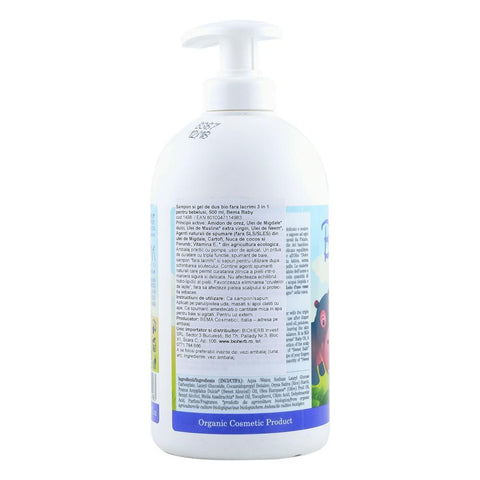 Sampon si gel de dus "Fara Lacrimi" 3 in 1 pentru bebelusi, Bema, bio, 500 ml