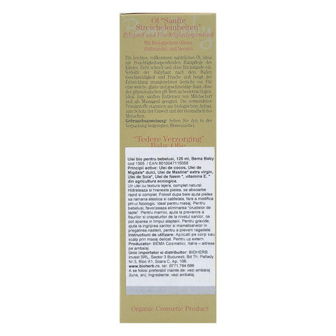Ulei de corp pentru bebelusi, Bema, bio, 125 ml