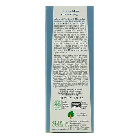 Crema antiage Bema BioEcoMan, pentru barbati, bio, 50 ml