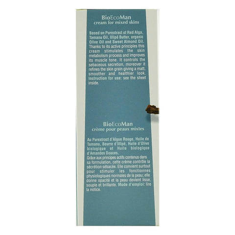 Crema pentru ten mixt, Bema BioEcoMan,  pentru barbati, bio, 50 ml