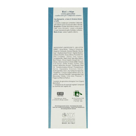 Crema pentru abdomen plat, Bema BioEcoMan, pentru barbati, bio, 200 ml