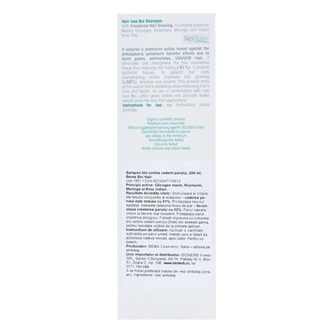 Sampon contra caderii parului, Bema, bio, 200 ml