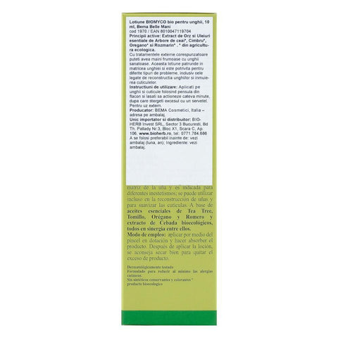 Lotiune Biomyco pentru unghii, Bema, bio, 10 ml