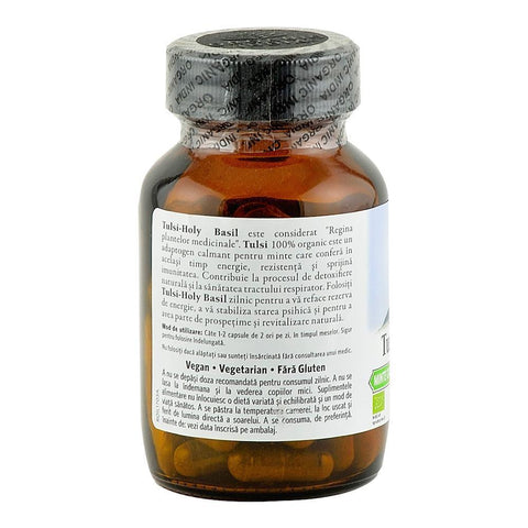 Tulsi-Holy Basil Organic India supliment nutritiv (300 mg), bio, 60 capsule (18 g)