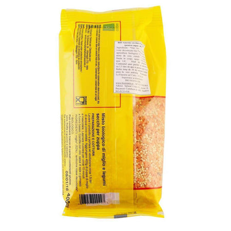 Amestec din Mei si Linte Rosie (Pentru Supa) 400g - Republica BIO