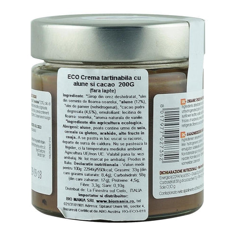 Crema cu Alune siCiocolata (fara zahar) 200g
