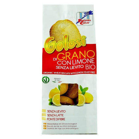 Biscuiti Golosi din Grau cu Lamaie (fara drojdie, fara zahar, fara Lapte) 250g
