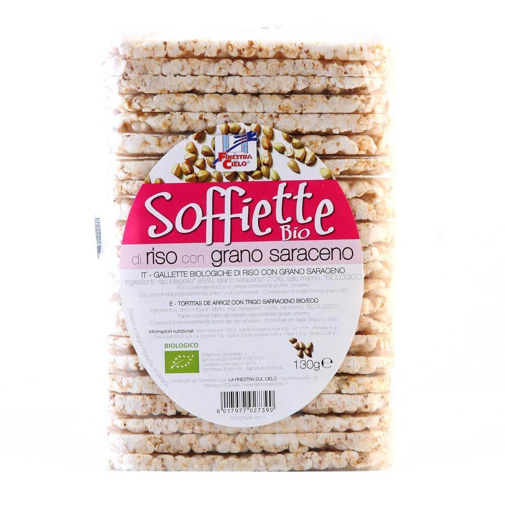 Rondele (Galete) Orez Expandat cu Hrisca 130g