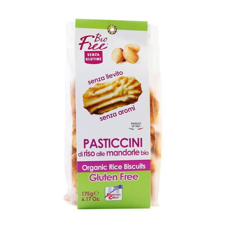 Biscuiti din Orez cu Migdale (fara gluten , fara drojdie) 175g - Republica BIO