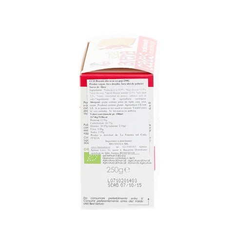 Biscuiti din Ovaz cu Goji 250g (produs vegan) - Republica BIO