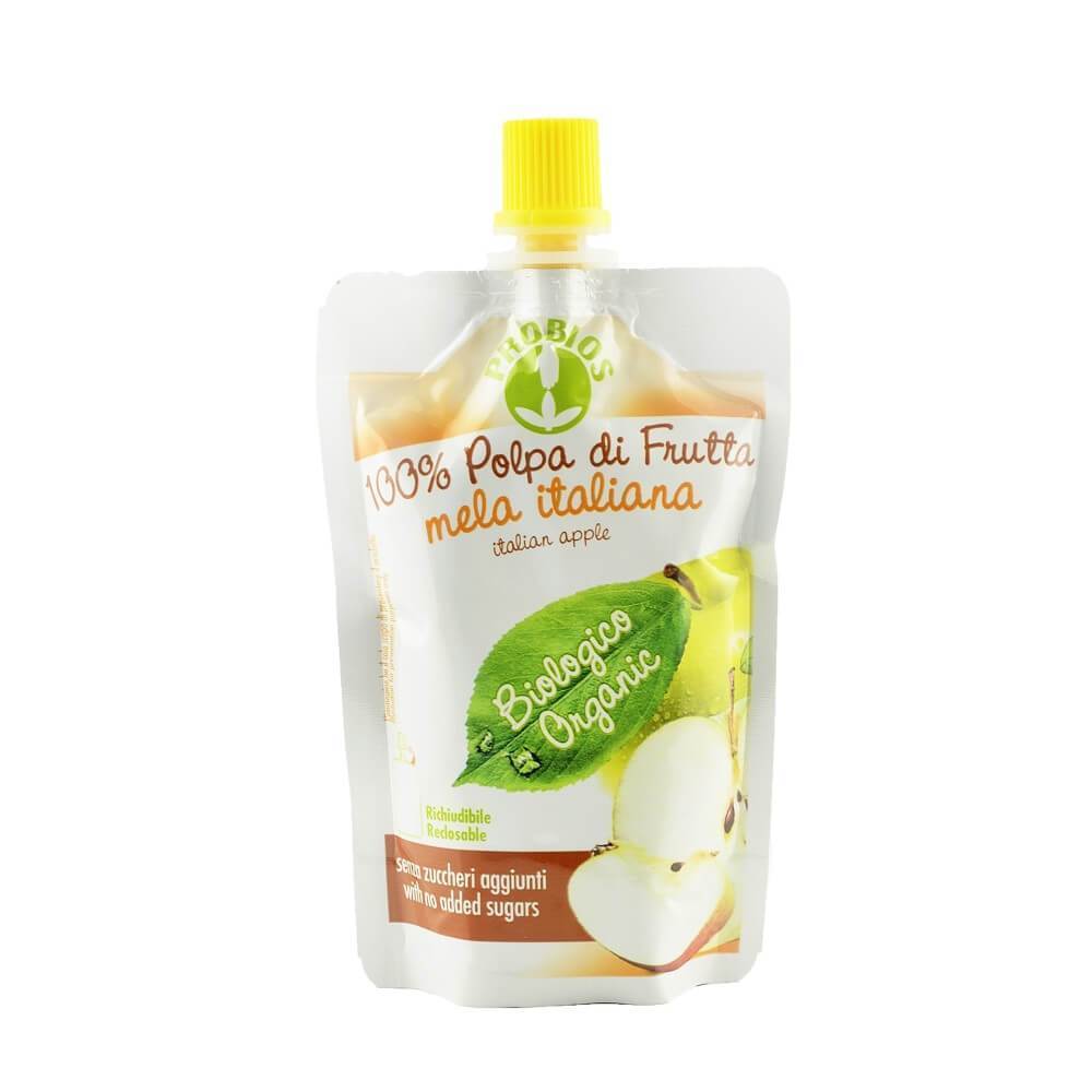 Piure de fructe fara zahar - mere, bio, 100g