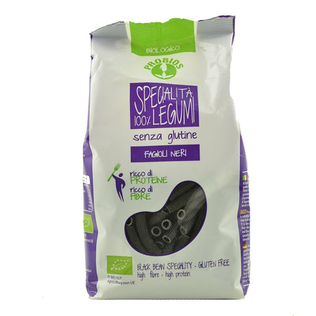Macaroane din Fasole Neagra fara gluten, bio, 250g