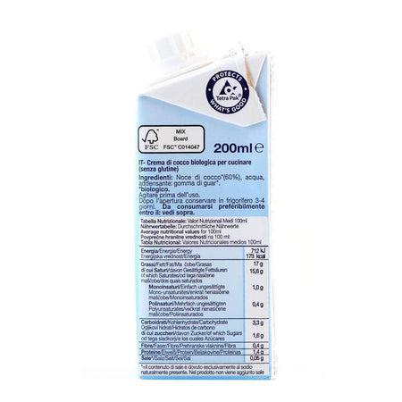 Crema de Cocos 200ml  (Smantana Vegetala fara gluten , fara zahar, fara Lactoza) - Republica BIO