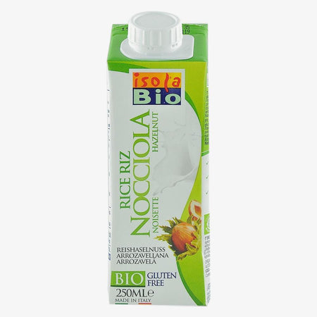 Bautura vegetala din orez si alune, Isola Bio, fara gluten, bio, 250 ml
