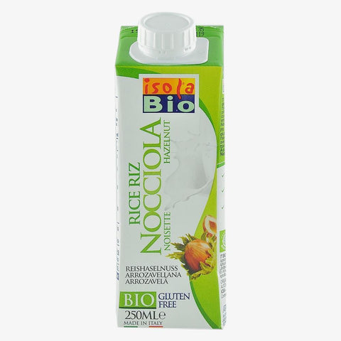 Bautura vegetala din orez si alune, Isola Bio, fara gluten, bio, 250 ml