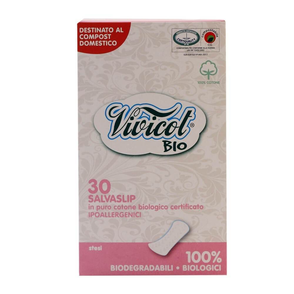 Absorbante protej slip ultrasubtiri Vivicot din bumbac organic, bio, 30 buc - Republica BIO