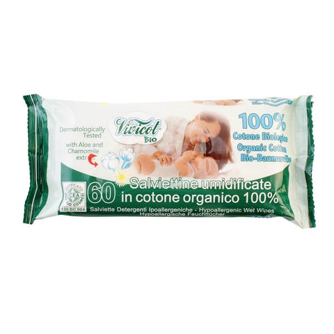 Servetele umede din bumbac bio copii, Vivicot