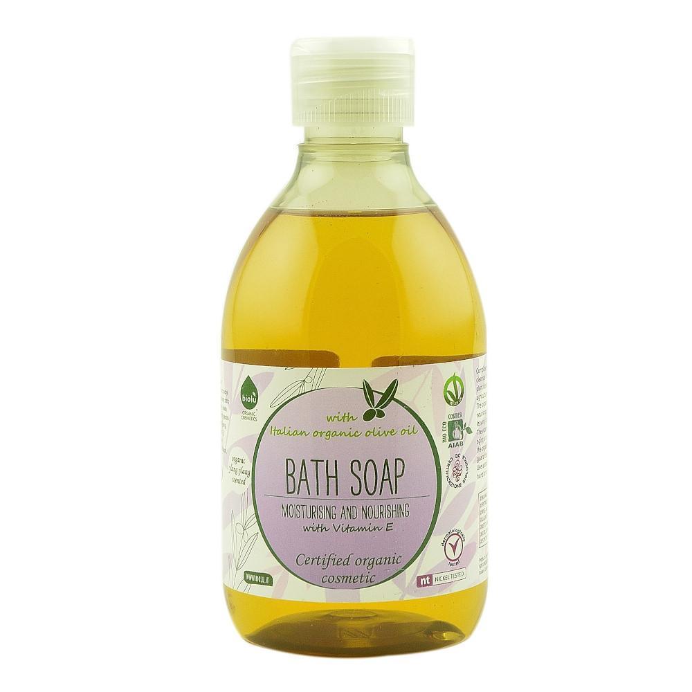 Gel de dus hranitor cu ylang-ylang si vitamina E Biolu, bio, 300ml