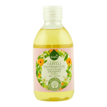 Sampon cu ulei de masline si vitamina E pentru par normal Biolu, bio, 300 ml