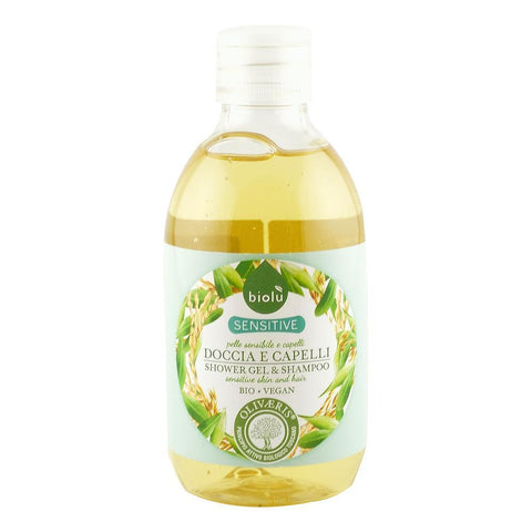 Lotiune pentru spalare bebelusi si adulti cu piele sensibila sau cu alergii, Biolu, bio, 300ml
