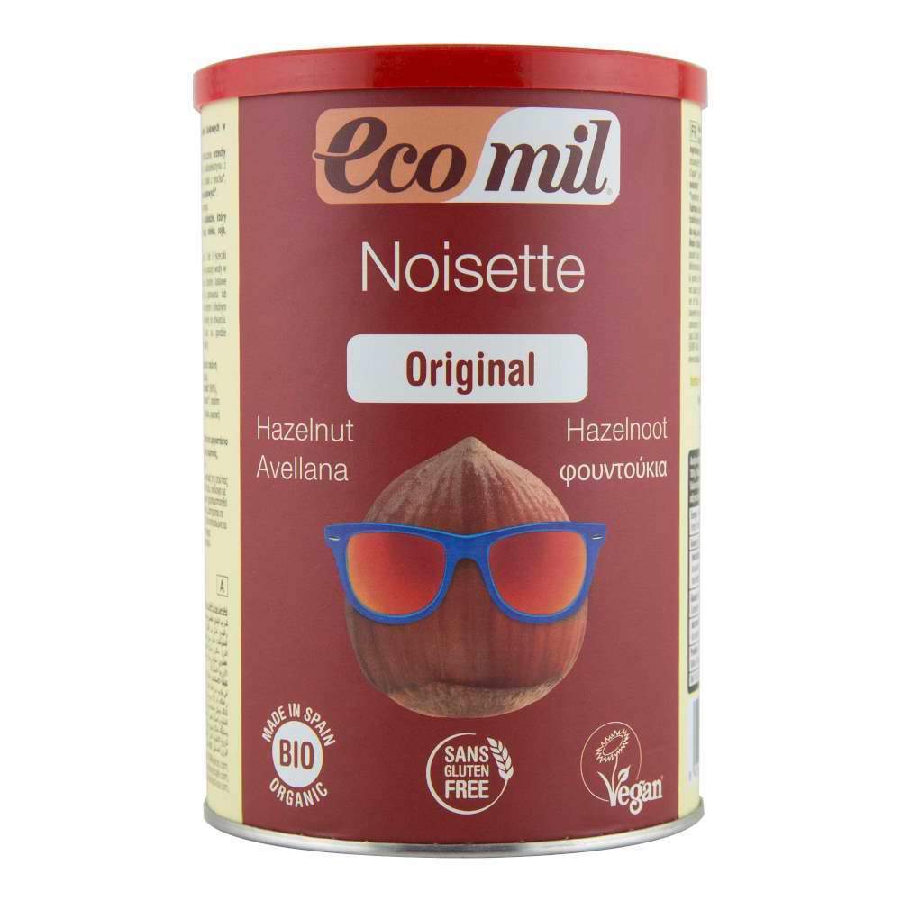 Pudra instant pentru bautura din alune fara gluten Ecomil Original, bio, 400 g