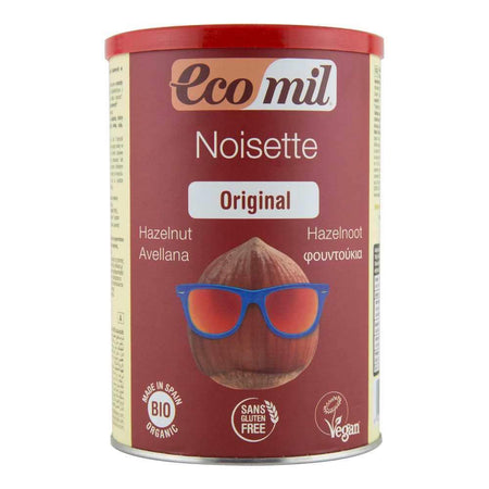 Pudra instant pentru bautura din alune fara gluten Ecomil Original, bio, 400 g