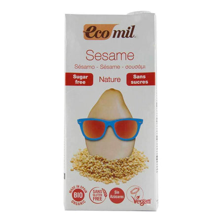 Bautura vegetala din susan fara zahar, fara gluten Ecomil Nature, bio, 1000 ml