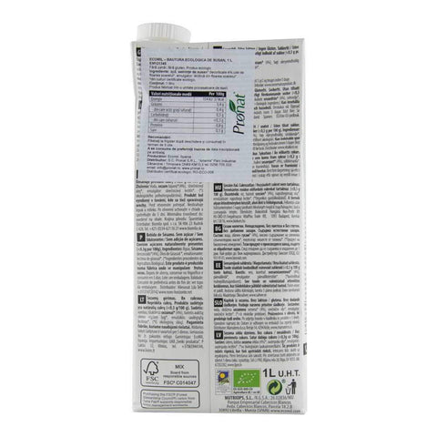 Bautura vegetala din susan fara zahar, fara gluten Ecomil Nature, bio, 1000 ml