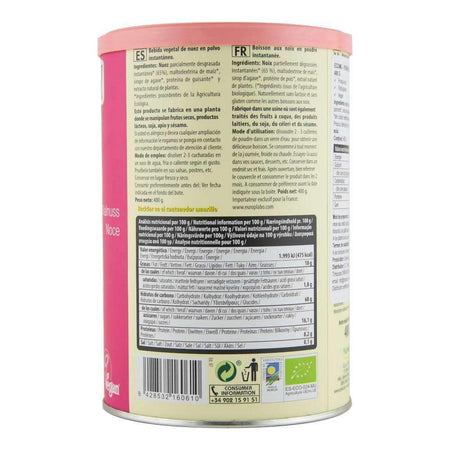 Pudra instant pentru bautura din nuci fara gluten Ecomil Original, bio, 400 g