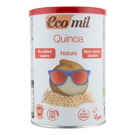 Pudra instant pentru bautura din quinoa fara zahar, fara gluten Ecomil Nature, bio, 400 g