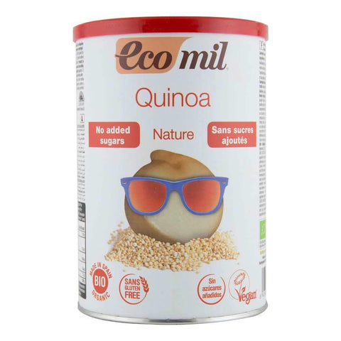 Pudra instant pentru bautura din quinoa fara zahar, fara gluten Ecomil Nature, bio, 400 g