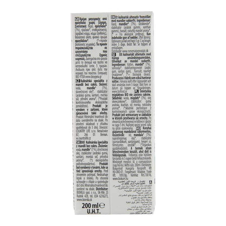 Crema vegetala pentru gatit (smantana vegetala) pe baza de migdale, fara zahar, fara gluten Ecomil, bio, 200 ml