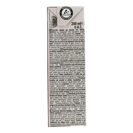 Crema vegetala pentru gatit (smantana vegetala) pe baza de migdale cu ciuperci shiitake fara gluten Ecomil, bio, 200 ml