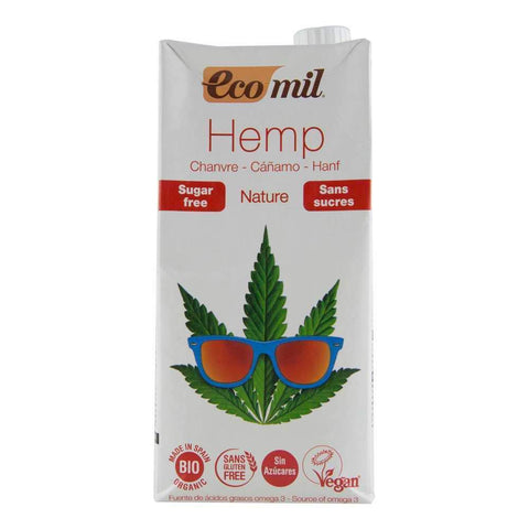Bautura vegetala din canepa fara zahar, fara gluten Ecomil Original, bio, 1000 ml