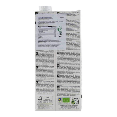 Bautura vegetala din canepa fara zahar, fara gluten Ecomil Original, bio, 1000 ml