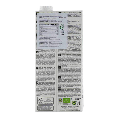 Bautura vegetala din alune fara zahar, fara gluten Ecomil Nature, bio, 1000 ml