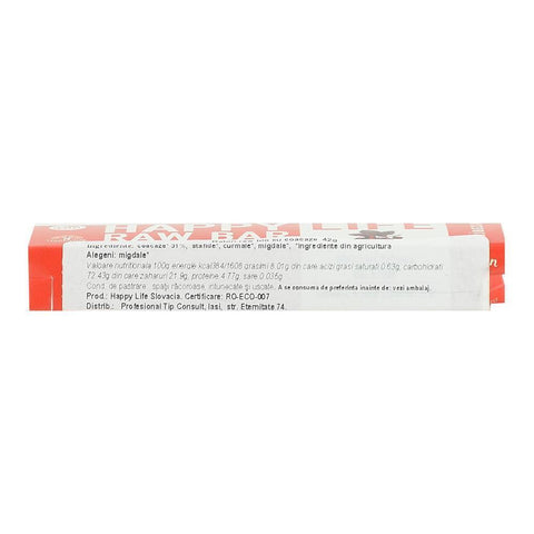 Baton raw cu coacaze Happy Life, bio, 42 g