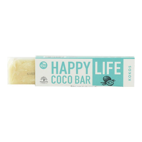 Baton vegan din cocos Happy Life, bio, 40 g