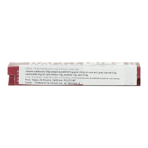 Baton raw cu nuci braziliene si guarana Happy Life, bio, 42 g