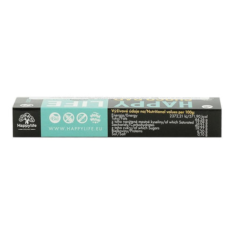 Baton vegan din ciocolata cu cocos Happy Life, bio, 35 g