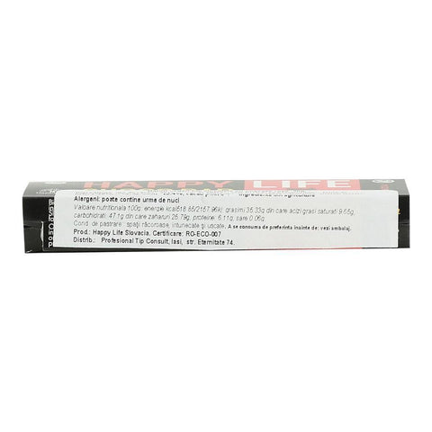 Baton vegan din ciocolata cu coacaze Happy Life, bio, 35 g