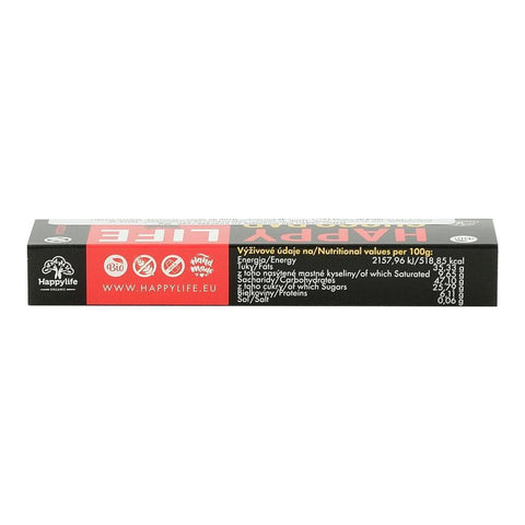 Baton vegan din ciocolata cu coacaze Happy Life, bio, 35 g