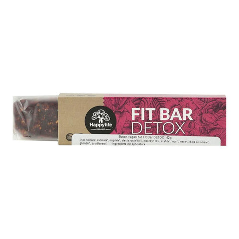 Baton vegan Fit Bar DETOX Happy Life, bio, 42 g