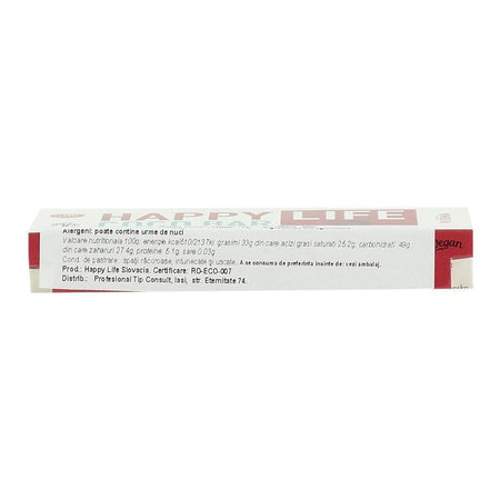 Baton vegan din cocos cu visine Happy Life, bio, 40 g