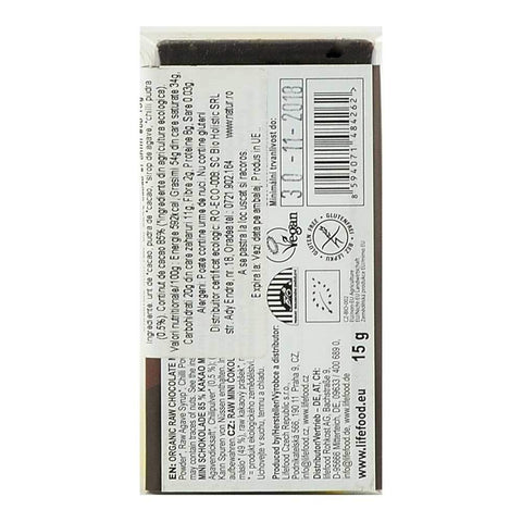Ciocolata Mini cu 85% Cacao si Chilli Raw Bio 15g