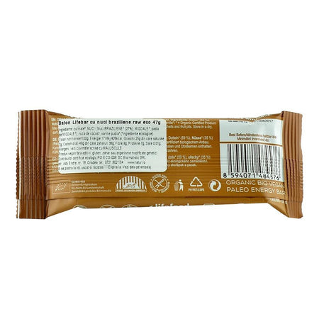 Baton cu Nuci Braziliene Raw Bio 47g