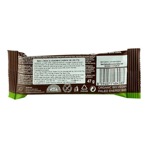Baton cu Proteine si Ciocolata Raw Bio 47g