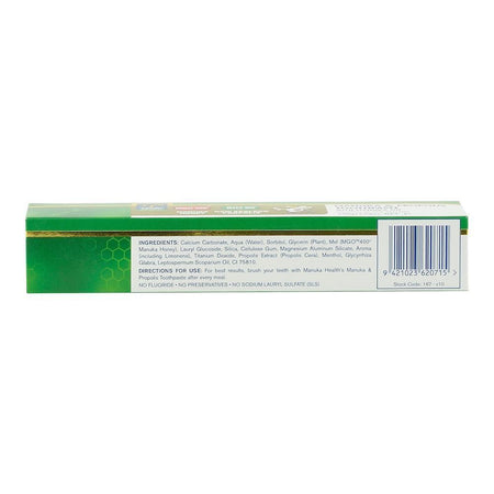 Pasta de dinti Manuka Health cu Miere de Manuka MGO 400+, Propolis BIO30 si Ulei de Manuka, 100 g, naturala